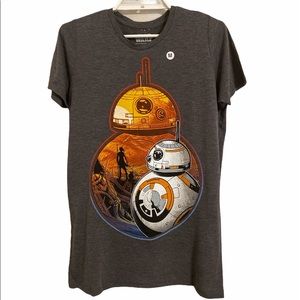 Star Wars BB8 Jakku Scene Rey Graphic Tshirt